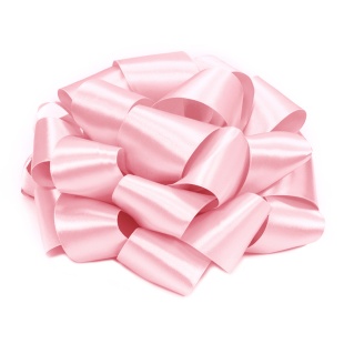 Бант Шар, Атласный, Розовый, 21 см, 1 шт. в упак. 